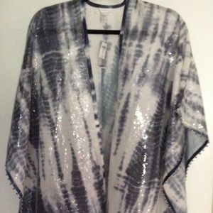 Chico's Sequined Ruana